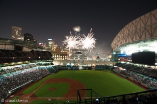 Fireworks at Minute Maid Park